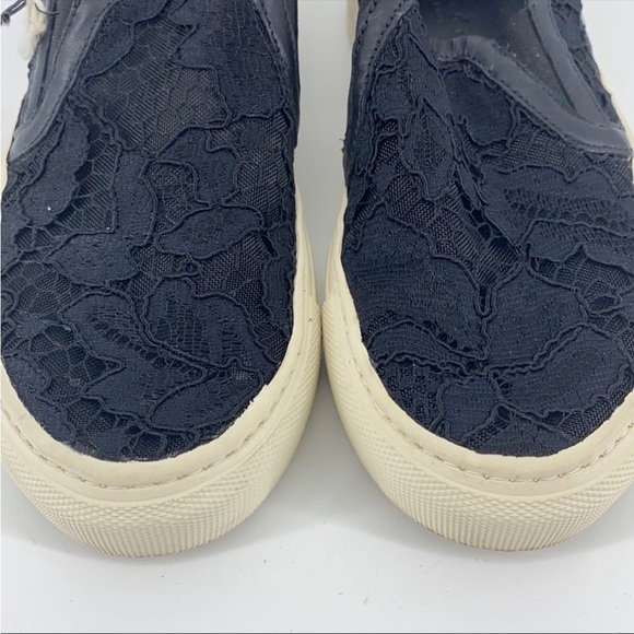 Sandro Paris Anikka Non-Sheer Lace Trainers - Picture 2 of 6